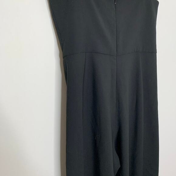 Black Halo Delia Wide Leg Jumpsuit Womens Black Size 6 - Picture 6 of 16